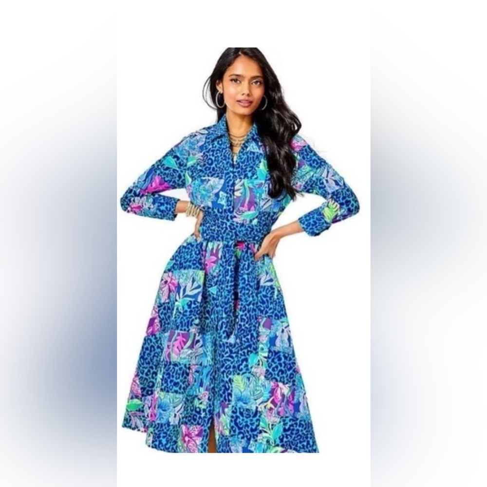 NWT LILLY PULITZER MIRA SHIRTDRESS SIZE 6 MULTI POP UP LILLYS PARTY